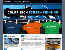Tablet Screenshot of colortechscreenprinting.com